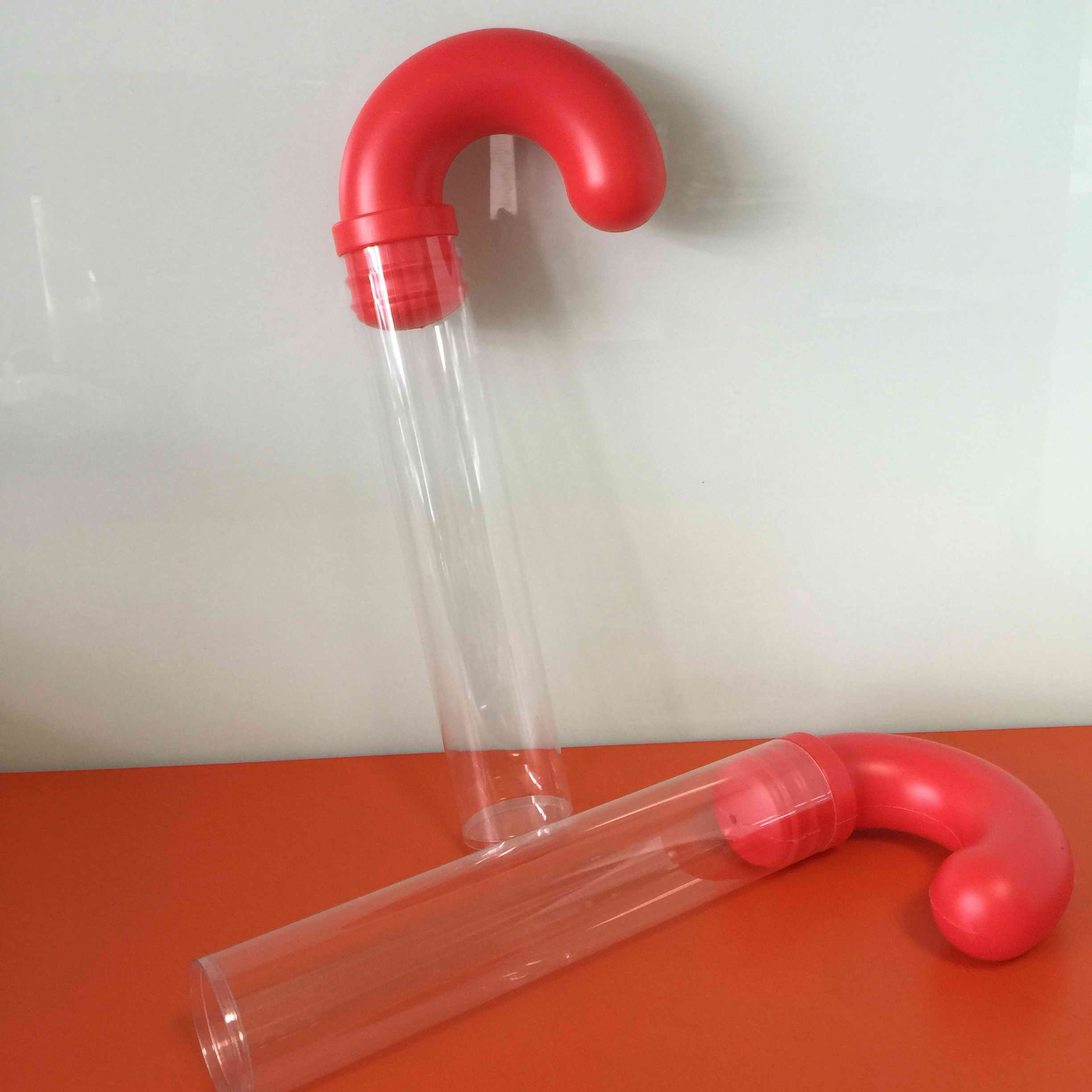 clear plastic candy cane tubes,candy cane tube,clear cane tubes